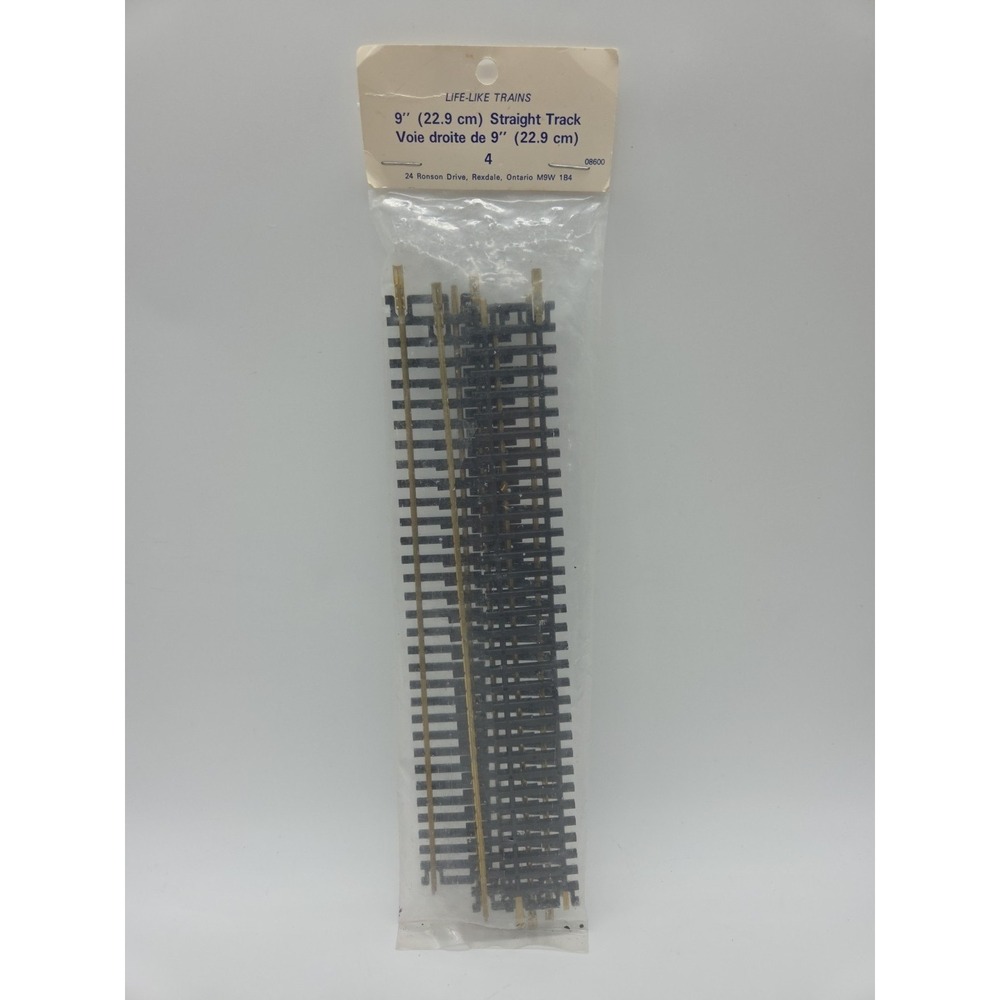 NEW Life-Like 9" (22.9 cm) Straight Tracks 4ct #08600